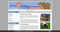 Desktop Screenshot of pawsandclawsportslade.com